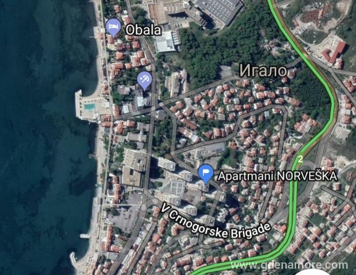 Apartmani Obala na mapi Igala