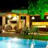 Villavita Holiday, logement privé à Lefkada, Gr&egrave;ce - The bbq at night