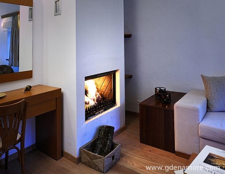 double studio with fireplace